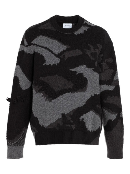  Barrie Pull En Maille Intarsia - Noir 