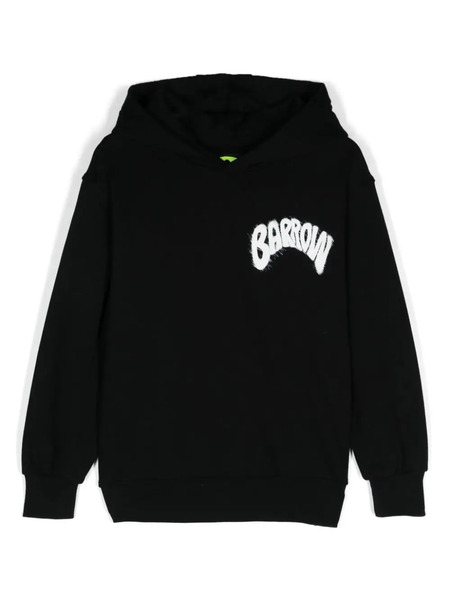  Barrow Kids Hoodie à Logo Imprimé - Noir 