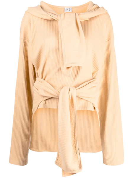  Baserange Pull Tour En Maille Nervurée - Orange 
