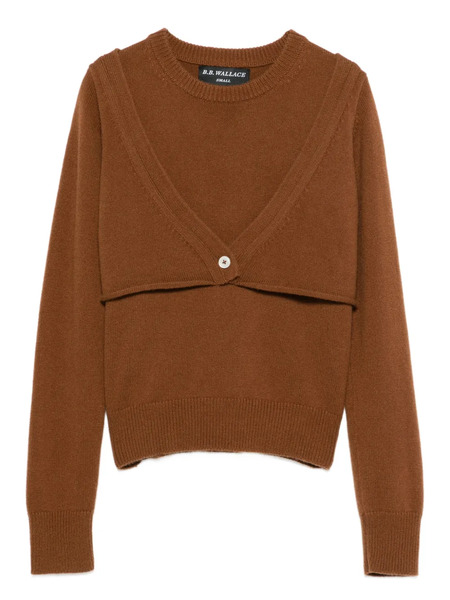  B.b. Walace Pull En Cachemire - Marron 