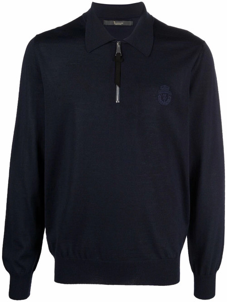  Billionaire Pull à Col Zippé - Bleu 