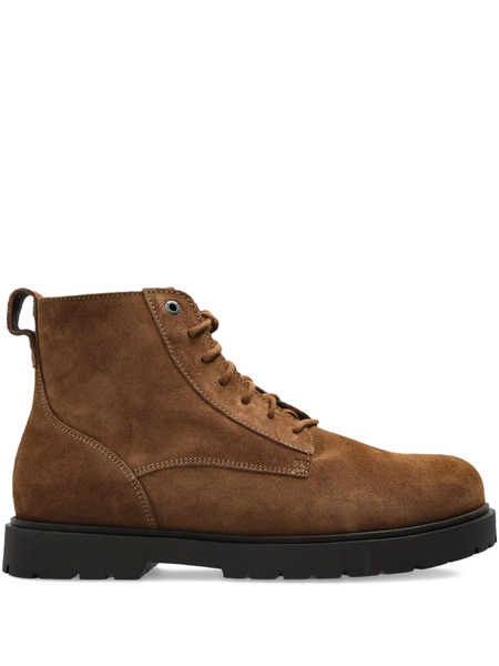  Birkenstock Bottines Highwood En Daim à Lacets - Marron 