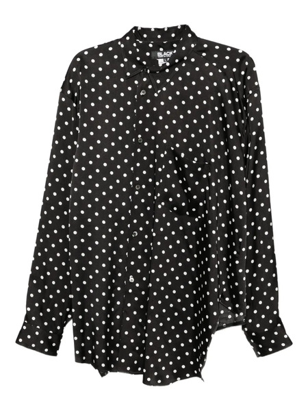  Black Comme Des Garçons Jupe Asymétrique à Pois - Noir 