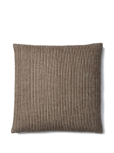  Blacksaw Coussin à Rayures - Marron 