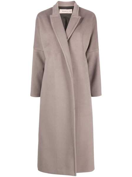  Blanca Vita Manteau Long Calomeria à Design En Feutre - Gris 