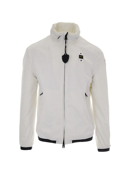  Blauer Veste Zippée Dimock à Patch Logo - Blanc 