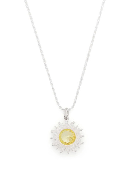  Bleue Burnham Collier Sun à Pendentif Graphique - Argent 