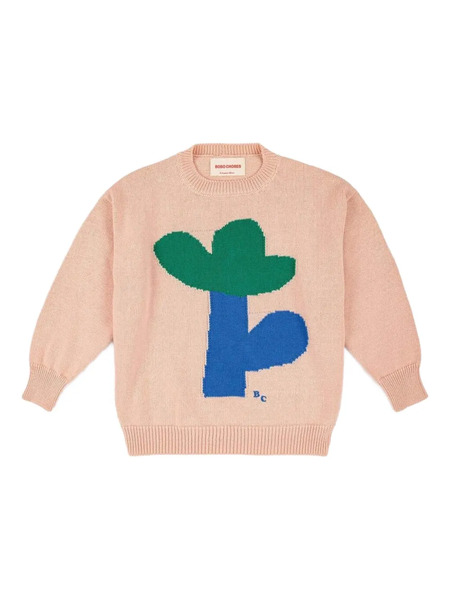  Bobo Choses Pull Sea Flower - Rose 