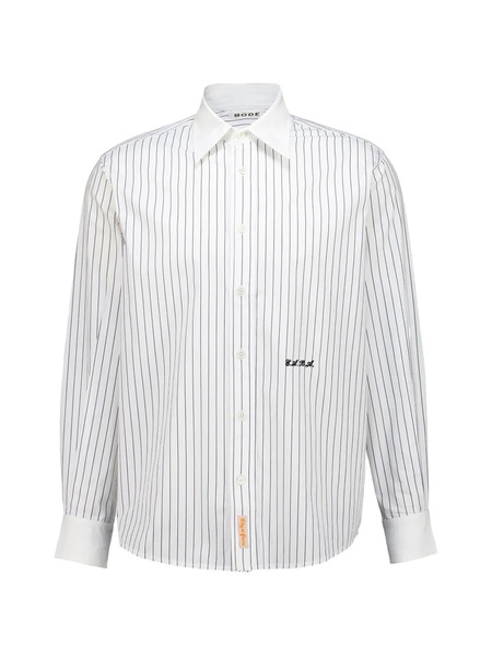 Bode Chemise Steamboat à Rayures - Blanc 
