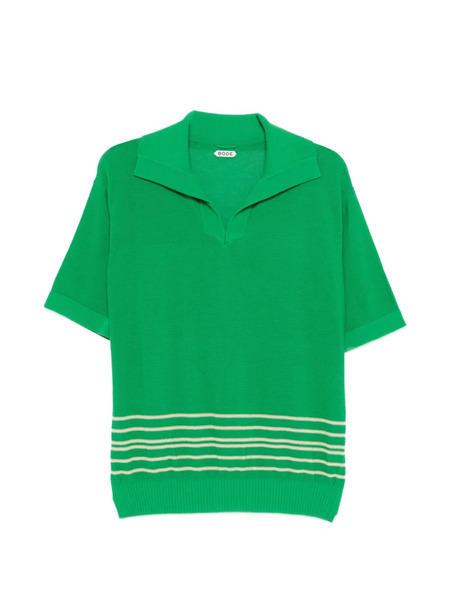  Bode Polo Rayé à Coupe Ample - Vert 