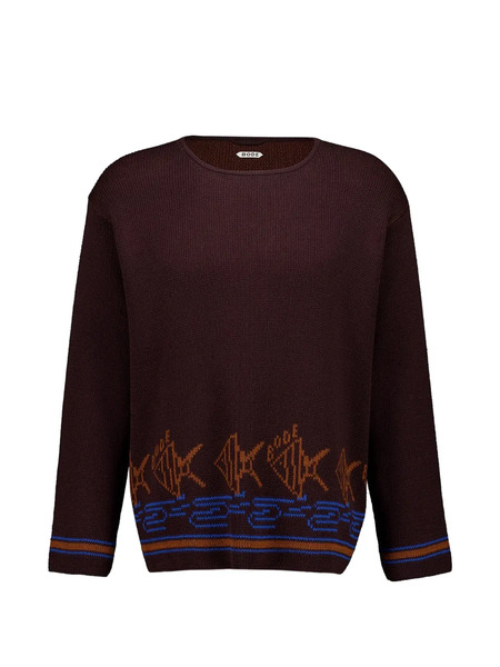  Bode Pull School Fish En Coton - Marron 