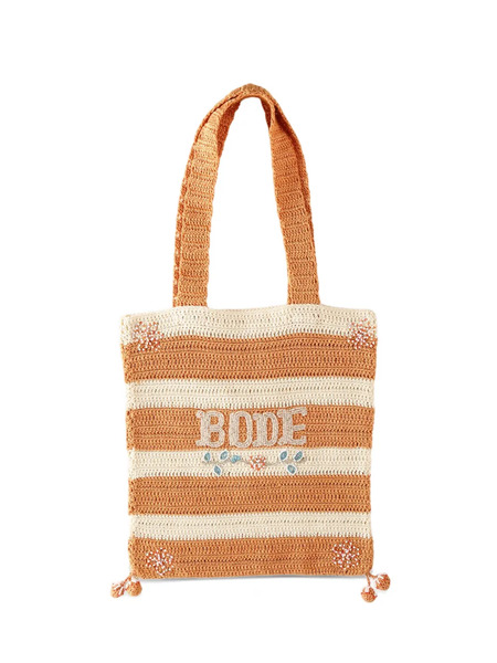  Bode Sac Cabas Sherbet En Crochet - Orange 