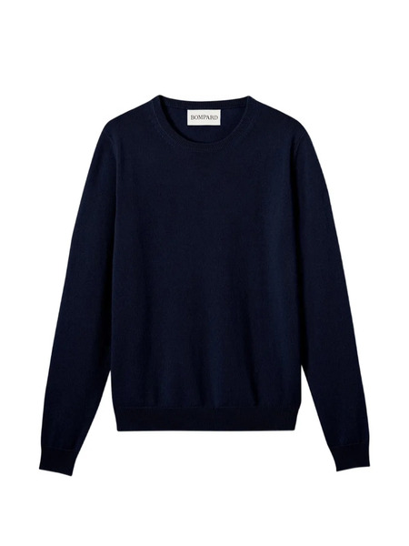  Bompard Pull à Col Ras De Cou - Bleu 