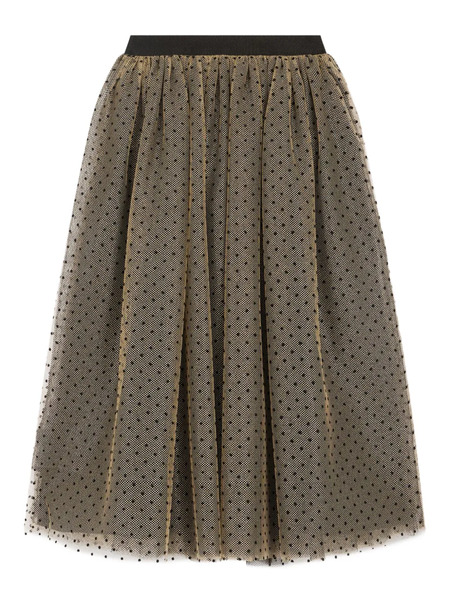  Bonpoint Jupe En Tulle à Pois - Or 