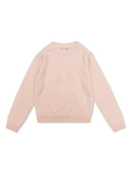  Bonpoint Pull à Logo Brodé - Rose 