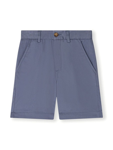  Bonpoint Short En Coton à Coupe Chino - Bleu 