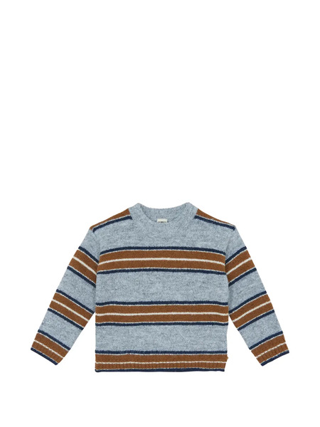  Bonton Pull à Rayures - Gris 