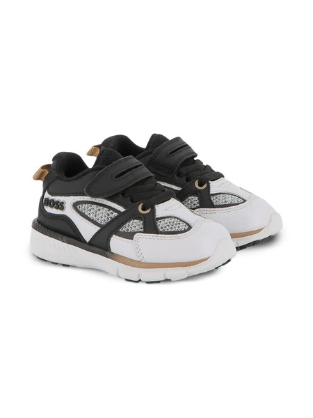  Boss Kidswear Baskets à Empiècements En Résille - Noir 