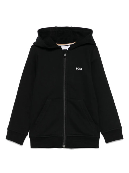  Boss Kidswear Hoodie à Logo Imprimé - Noir 