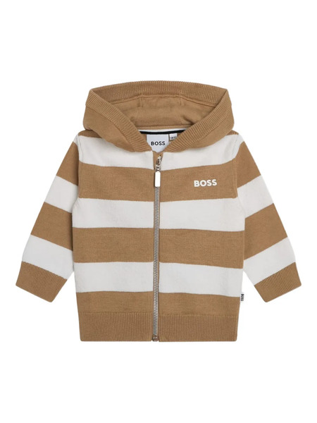  Boss Kidswear Pull Rayé à Capuche - Bleu 