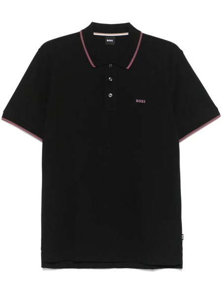  Boss Polo à Logo Appliqué - Noir 
