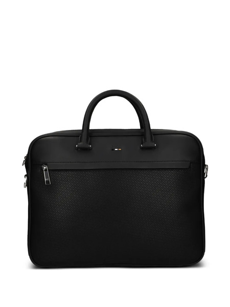  Boss Porte-documents à Motif Monogrammé - Noir 