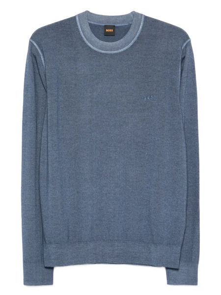  Boss Pull à Logo Brodé - Bleu 