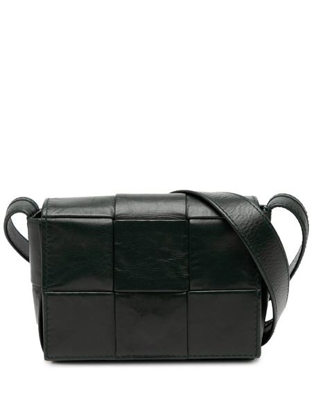  Bottega Veneta Pre-owned Petit Sac à Bandoulière Candy En Cuir Nappa Intrecciato Cassette (2012-2026) - Noir 