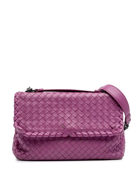  Bottega Veneta Pre-owned Petit Sac Porté épaule En Cuir Nappa Intrecciato Olympia (2012-2024) - Violet 