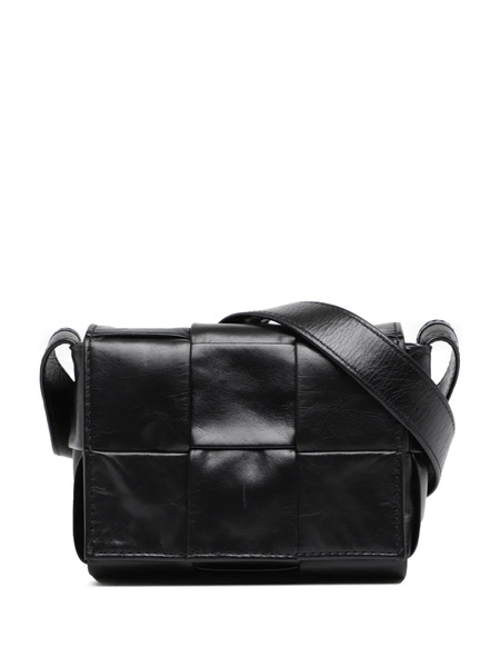  Bottega Veneta Pre-owned Sac à Bandoulière Intrecciato Cassette En Cuir De Veau Candy Paper (2012-2025) - Noir 