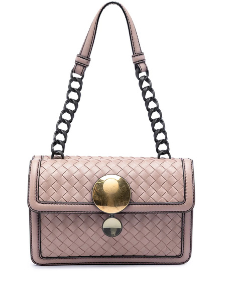  Bottega Veneta Pre-owned Sac Porté épaule Mirror Lens Double Sided Flap (2012-2026) - Marron 