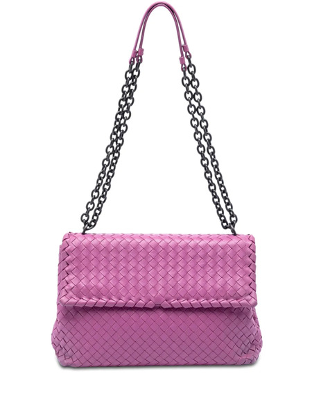  Bottega Veneta Pre-owned Sac Porté épaule Olimpia Format Moyen En Cuir Nappa Intrecciato (2012-2026) - Violet 