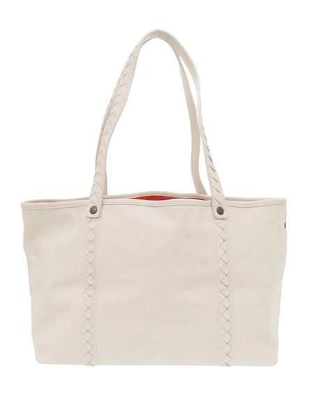  Bottega Veneta Pre-owned Sac Porté épaule Réversible En Cuir Nappa à Finitions Intrecciato (2012-2025) - Blanc 