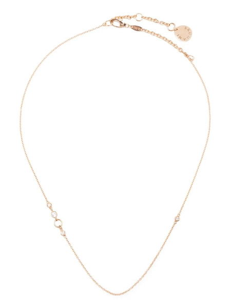  Brumani Collier En Or Blanc 18ct Serti De Diamants Et De Topaze 