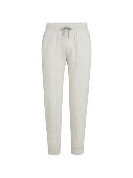  Brunello Cucinelli Cashmere Double-knit Trousers With Crête-detail And Elasticated Zipper Cuffs - Gris 
