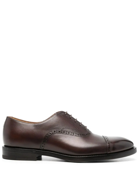  Brunello Cucinelli Chaussures En Cuir à Lacets - Marron 