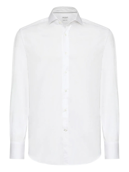  Brunello Cucinelli Chemise En Coton - Blanc 