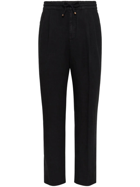 Brunello Cucinelli Pantalon De Jogging à Coupe Droite - Noir 