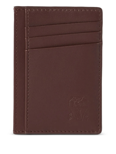  Brunello Cucinelli Porte-cartes En Cuir - Marron 