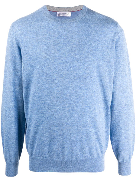  Brunello Cucinelli Pull Classique - Bleu 