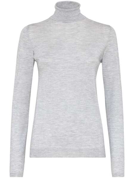  Brunello Cucinelli Pull En Maille Fine - Gris 