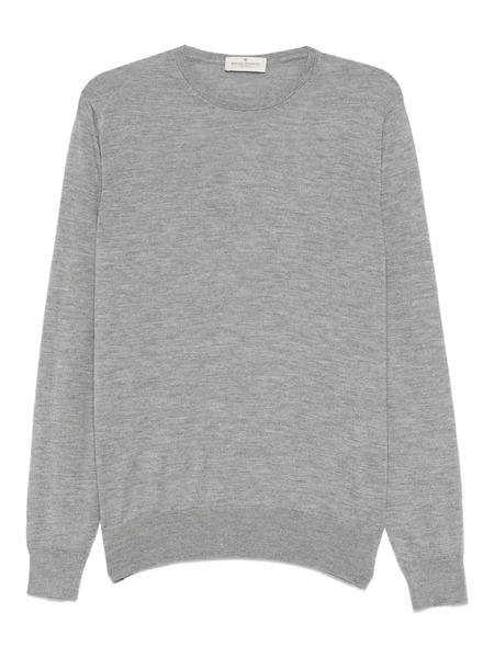  Bruno Manetti Pull En Maille Fine - Gris 