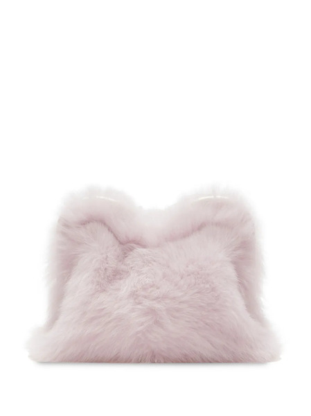  Burberry Pochette En Fourrure Artificielle - Rose 