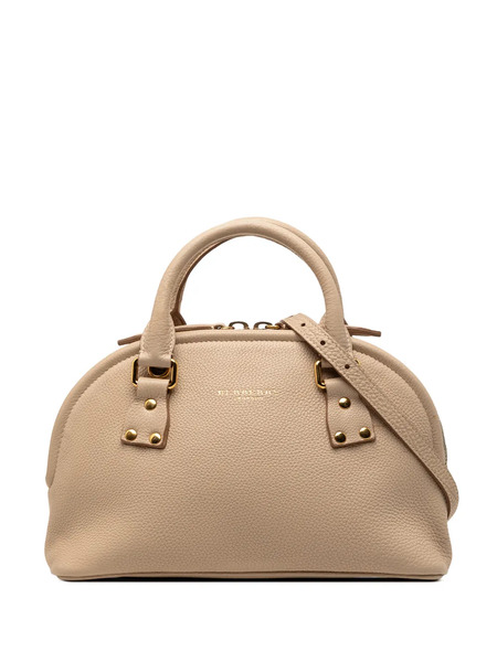  Burberry Pre-owned 2000-2017 Small Grained Calfskin Bloomsbury Top Handle Bag Satchel - Tons Neutres 