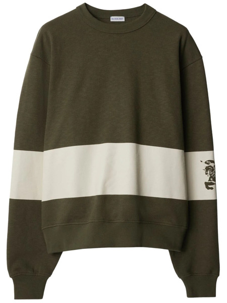  Burberry Pull En Coton à Rayures - Vert 