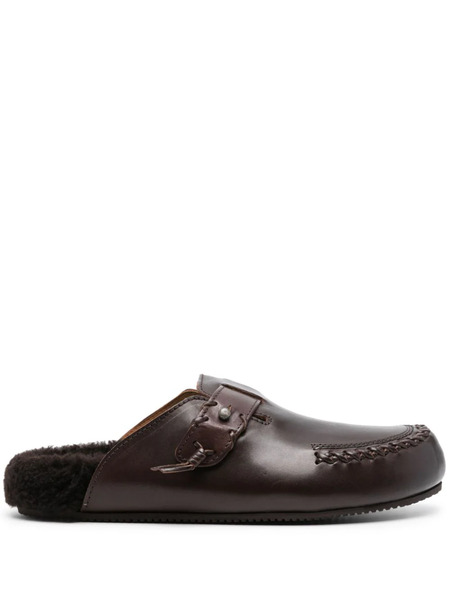  Buttero Chaussons Glamping En Cuir - Marron 
