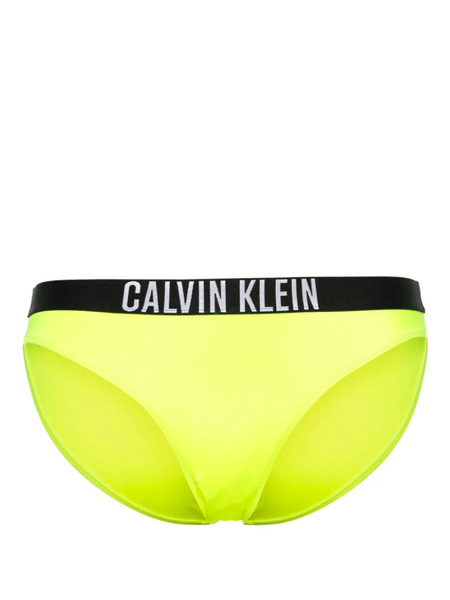  Calvin Klein Bas De Bikini à Bande Logo - Jaune 