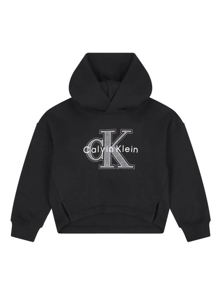  Calvin Klein Kids Hoodie à Logo - Noir 