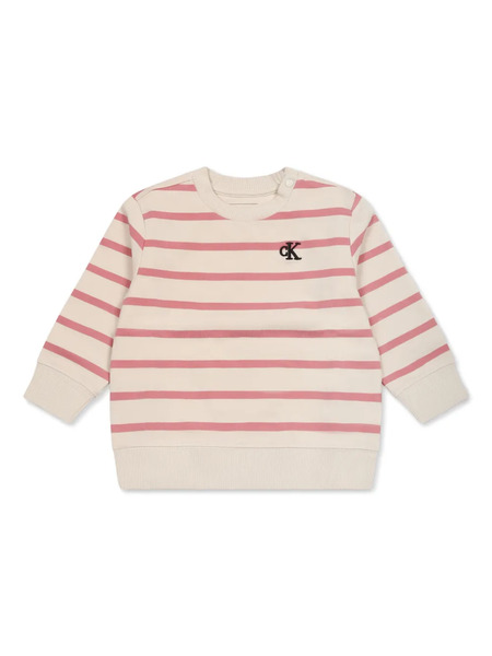  Calvin Klein Kids Pull à Rayures - Tons Neutres 