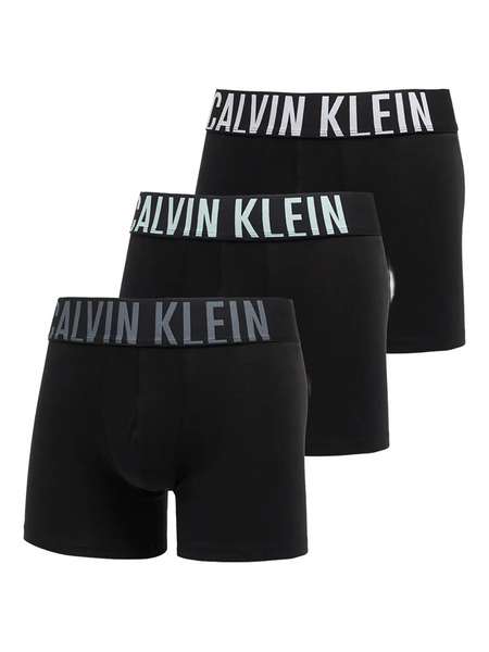  Calvin Klein Lot De Trois Boxers à Bande Logo - Noir 